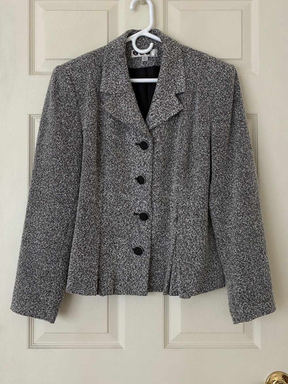 ktf by Kristinn Steinarr Tweed Bouclé Jacket Size 10